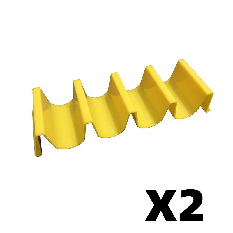 Wave Shape Plastic Taco Holder Stand, Mexican Taco Shell Display Rack, Food Storage Tray Holder for Home Kitchen Restaurant Tableware