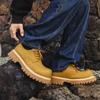 Big Head Business Leather Shoes Men's British Style Platform Tooling Casual Shoes Round Head Dress Wedding Derby Shoes 2038-J