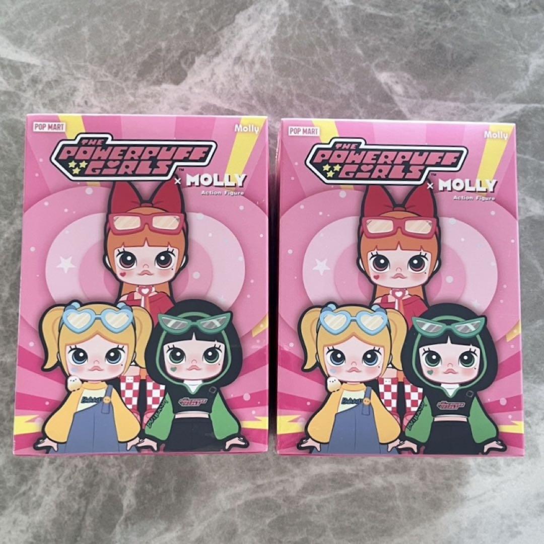 

[USED] MOLLY x Powerpuff Girls Action Figures 2 pcs POPMART