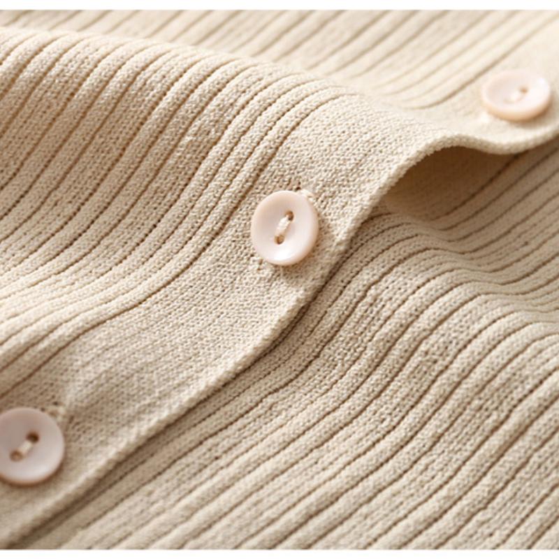 Mode Neuer Dünner Strick-Cardigan Damen Sommer Klimatisierter Gestrickter Sonnenschutz-Cardigan Damenbekleidung Slim Lady Strickwaren Tops 26231