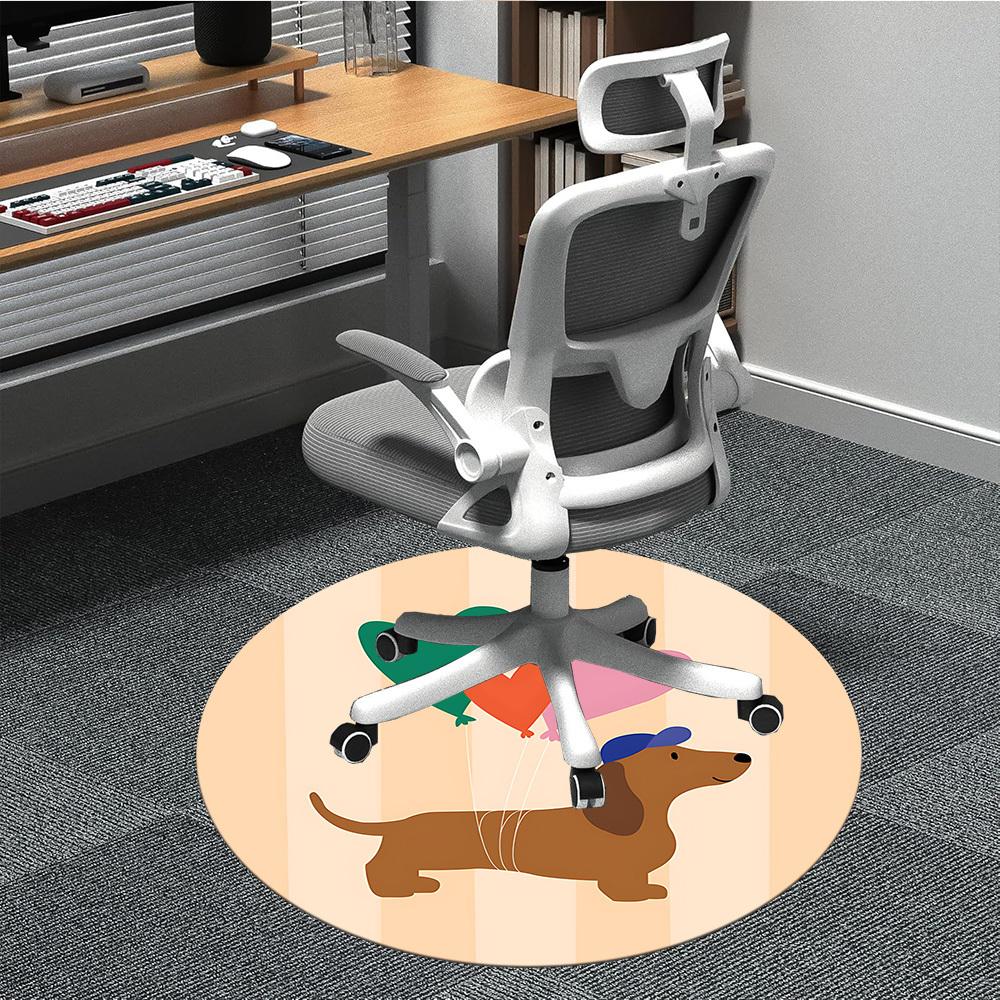 

1pc Heart-shaped Balloons Chair Carpet for Office, Non-slip, Soft and Durable Office Rug, Perfect for Office yy260131084 80cm by 80cm