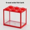 Aquarium Mini Fish Tank Reptile Pet Led Light Box Stackable Aquarium Cylinder Landscape Seaweed For Home Office Decoration