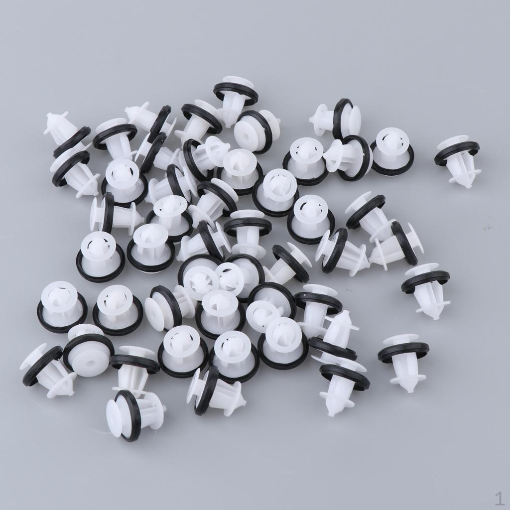 50 Pieces Assortment Car Panel Push Rivet Retainer Clip