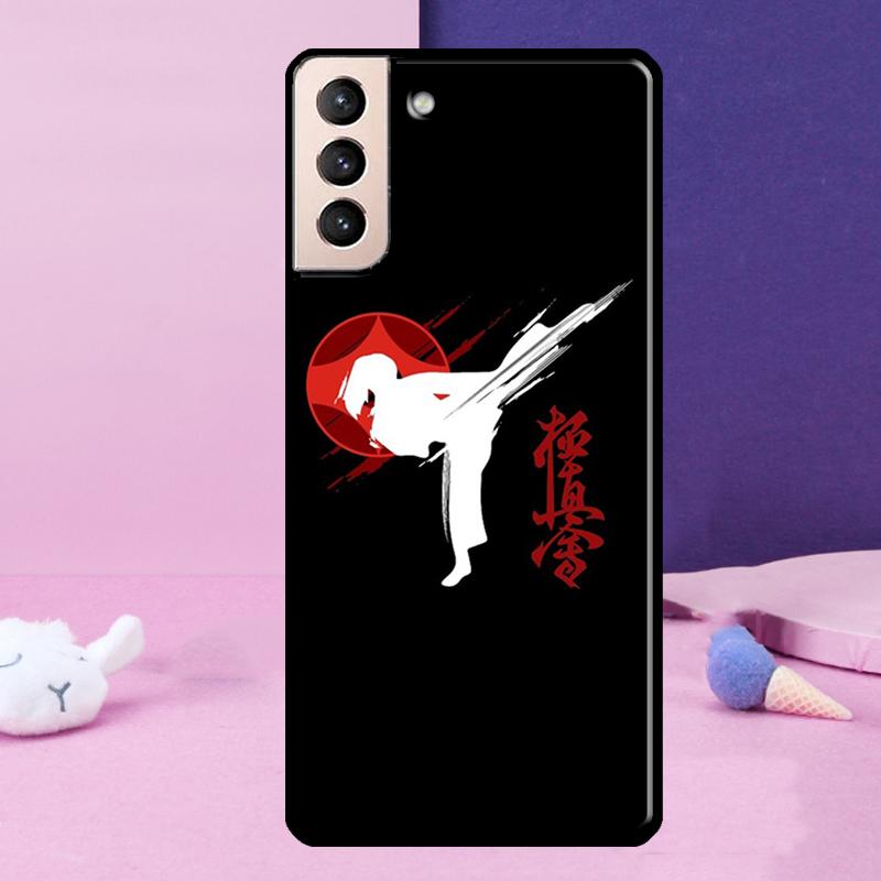 Kyokushin Karate Symbol Phone Case For Samsung Galaxy S25 Ultra S23 S20 S21 S22 S24 FE S9 S10 Plus S24 Ultra Cover