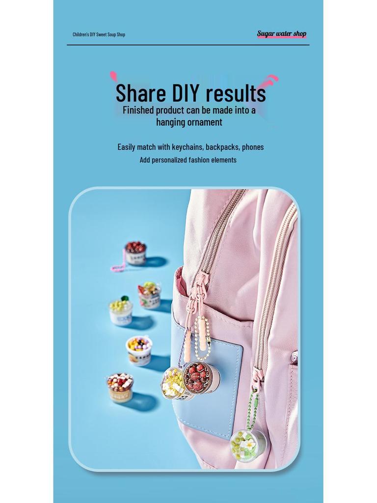 Xiaoling Toys Miniatur Süßigkeitenladen DIY Essensspielzeug für Mädchen ab 6 Jahren Geburtstagsgeschenk