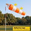 Airport Windsocks Wind Direction Measurement Sock Bag with Reflective Belt Ripstop Wind Sock Wind Direction Indicators