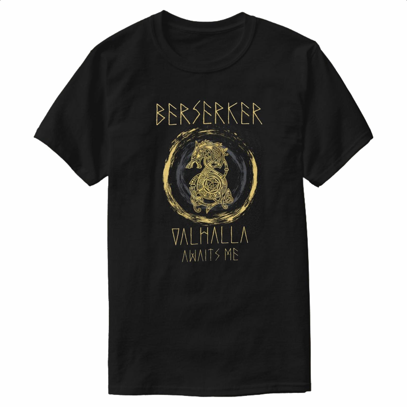 

Norse Myth Berserker Valhalla Nordic Warriors TShirt 100 Cotton ONeck Summer Short Sleeve Casual Mens Tshirt Size S3XL S