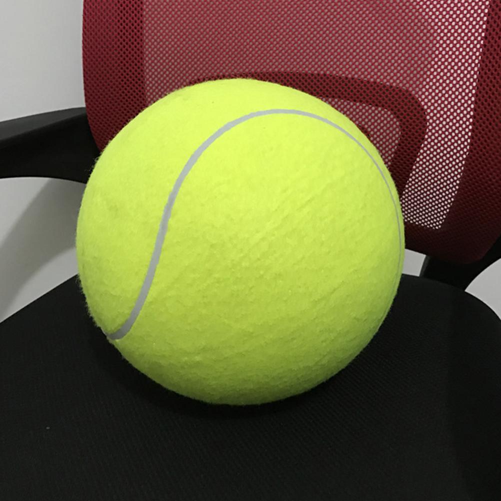 24 cm Giant Tennis Ball Pet Chew Toy Uppblåsbar Tennisboll Signatur Pet Toy