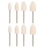 8PCS Conical Shape Conical Head Wool Material Grinding Head Practical Polishing Tool  Polishing Work