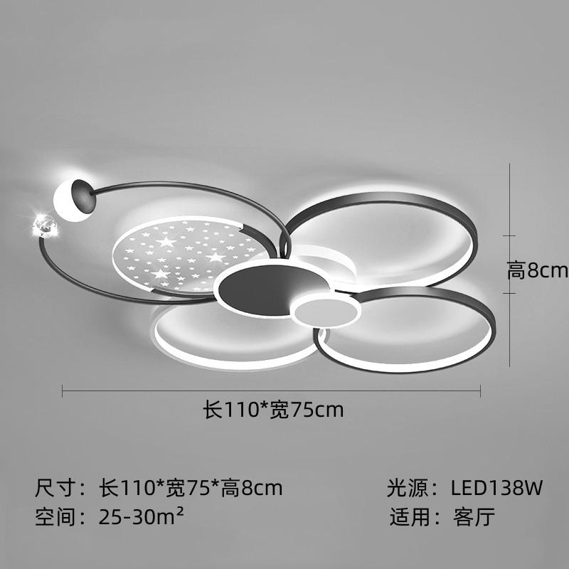 Modern Gypsophila Living Room Chandelier Smart Indoor Decorative Light With Remote Control Stylish Minimalist Hall Ceiling Lamp