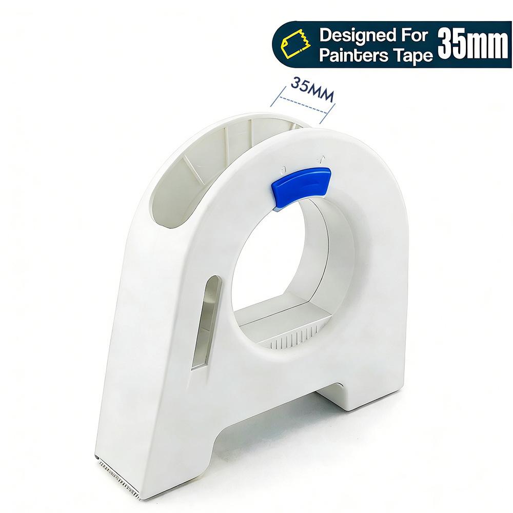 Heavy-Duty Tape Dispenser – Durable PVC Construction for Crafts, Renovation, Classroom Desk & Wall Painting Projects