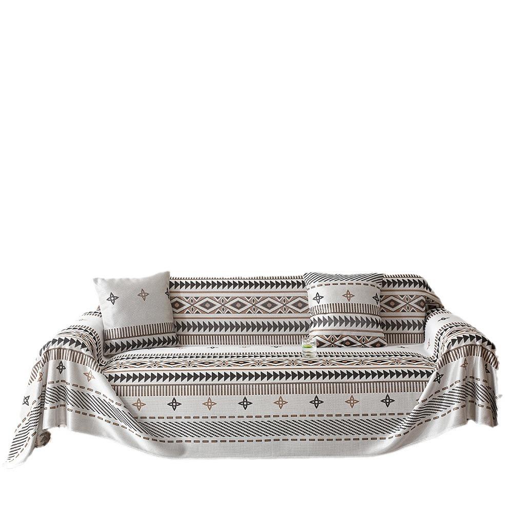 Sommer Kühl Eis Seide Einteilig Schlicht National Mode Sofa Handtuch Vollbezug Handtuch Maschinenwaschbar Kratzschutz Bezug Decke