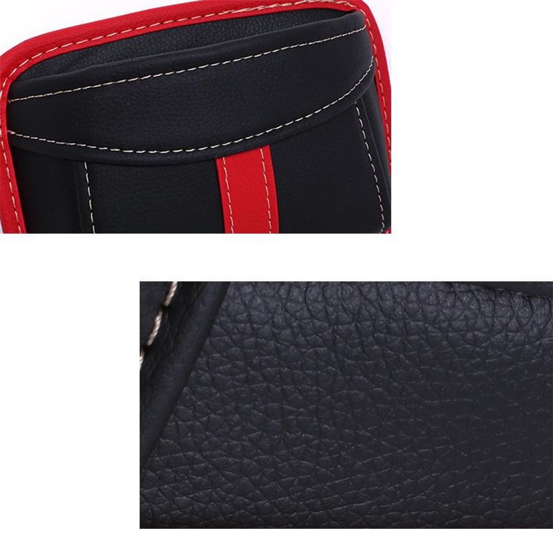 Univerzální úložný box do auta Multifunkční PU kůže Přenosný organizér Box Typ na lepení Odpadky Závěsná police na mobilní telefon