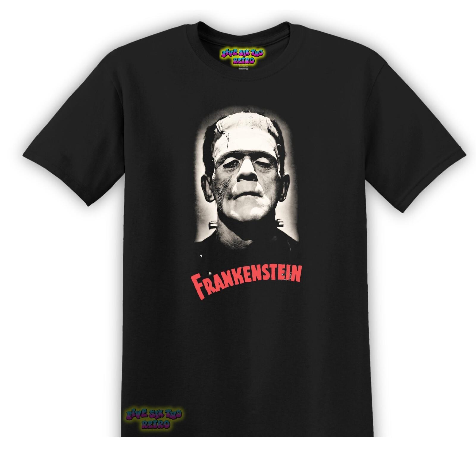 Frankenstein Classic Horror T-Shirt S-3XL Black S