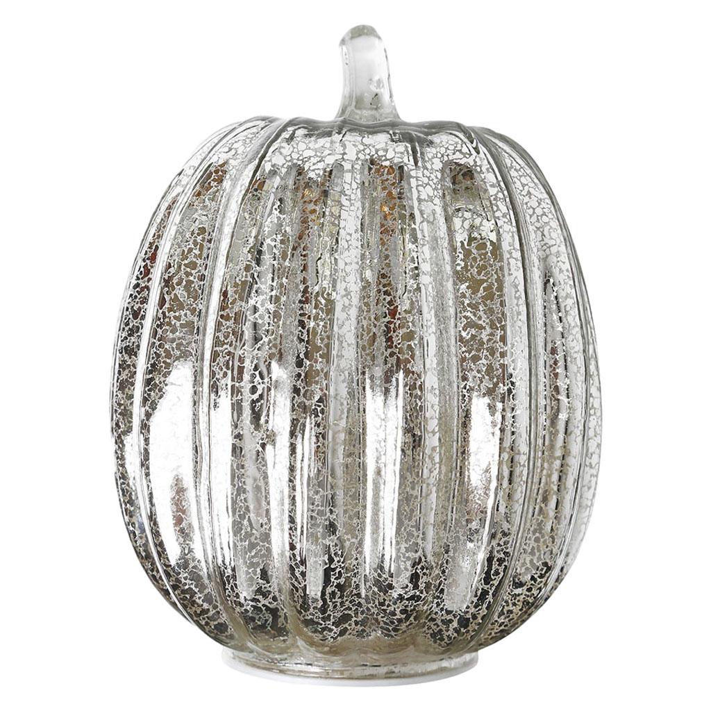 Glass Halloween Pumpkin Lamp Light Decoration Lantern LED Pumpkin Battery Operated for Halloween Party Gift Light Up Home Decor