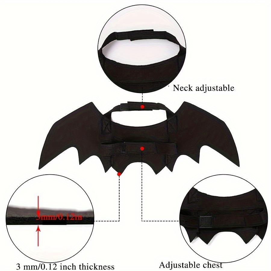 1/3 szt. Regulowany Kostium Czarnego Kota ze Skrzydłami Nietoperza Akcesorium Halloweenowe dla Zwierząt Domowych Kotów i Małych Psów Festiwalowa Zabawa Przebraniowa Cosplay Akcesoria