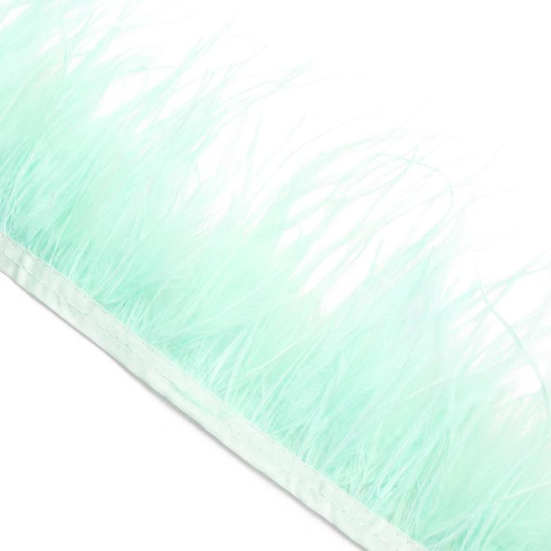 Feder-Spitze Straußenhaar Plus Blutgefäß-Samt Federstoff Kante Bühnenkleidung Rock-Accessoires Bekleidungszubehör