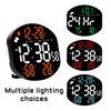 Simple LED Wall Clock Living Room Multifunctional Electronic Clock Silent Temperature and Humidity Alarm Large Screen Clock