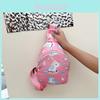 Adorable Nylon Kids Chest Bag With Cute Dinosaur Print For Boys And Girls
