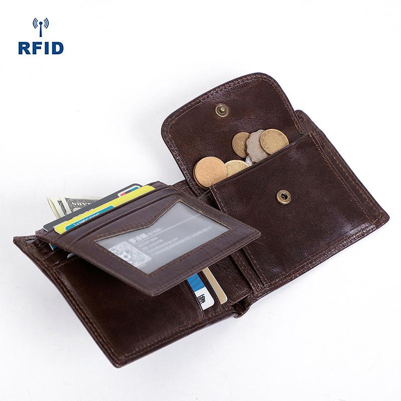 

First Layer Cowhide Men S Clutch Bag Large Capacity Multi-Card Change Bag Leather Wallet Wallet Storage Credit Card