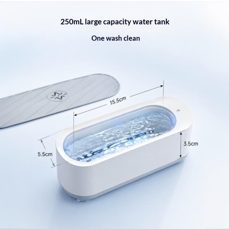 1 Set High Frequency Vibration Wash Cleaner Jewelry Glasses Cleaner Usb Rechargeable Or Battery Mode Ultrasonic Cleaning Machine