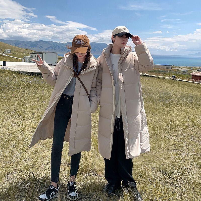 Winter Loose Down Cotton-padded Jacket Women's Medium and Long Thickened Loose Casual Warm Cotton-padded Jacket Coat