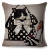 Cute Cartoon Dog Pillowcase Linen Decorative Pillowcase Office Home Sofa Decorative Cushion Cover 45*45Cm