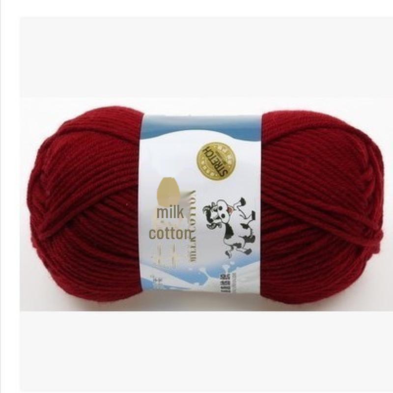Milk Cotton Yarn Set for DIY Projects: Scarf, Crochet Slippers, Hand-Woven Bags