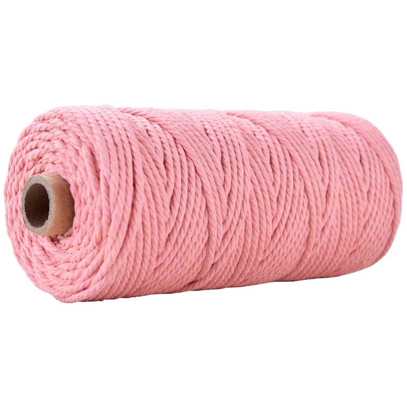 3mm Colored Cotton Rope for DIY Weaving, Tapestry, Binding, and Decorative Use