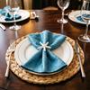 6Pcs Coastal Starfish Napkin Rings Rustic Starfish Summer Holiday Napkin Holders Seaside Party Napkin Rings for Beach House