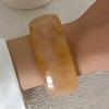 IngeSight.Z Exaggerated Irregular Red Brown Resin Acrylic Wide Resin Bracelets Women Punk Geometric Bangles Party Daily Jewelry
