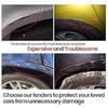 Wheel Arch Protector Lip Trim, Anti Scratch Protection Cover, Durable Universal Fit 28.4 Inch for Cars, Trucks, SUVs, Black