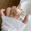 Adjustable Ocean Animal Jewelry Sparkly Shell Ring Unique Crab Ring  Gift