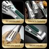 Thick Meat Tongs Silicone Handle Convenient Food Grade BBQ Tongs
