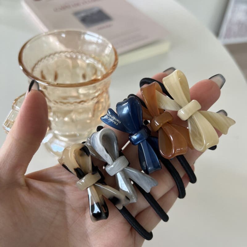 

моксэ резинка для волос (5цвет) pearl blue