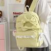 Mochila Escolar de Estudiante con Encaje de Lazo Gran Capacidad para Mujer