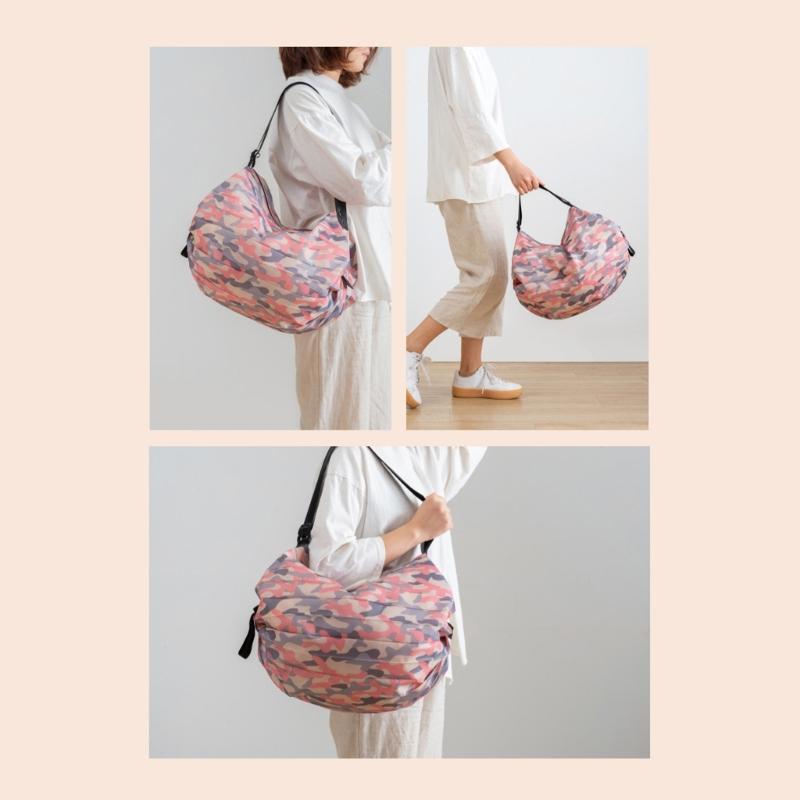 Reusable Shopping Bag Large Capacity Nylon Bag With Quick Foldable Designs for Portability