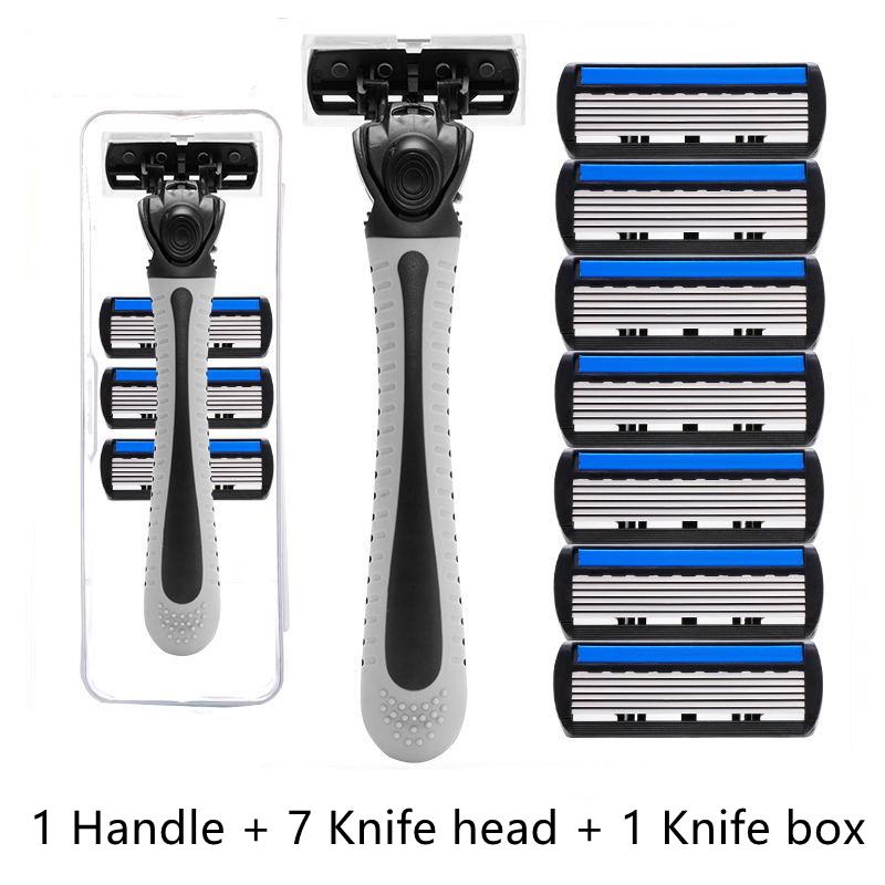 

Набор безопасных бритв Smooth Shave для мужчин и женщин - 1 ручка с 12 сменными лезвиями, 3-слойная нержавеющая сталь, идеально подходит для бороды и усов