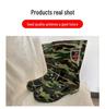 Unisex High-Top Rubber Rain Boots - Protective Water-Resistant Shoes for Outdoor Activities and Fishing