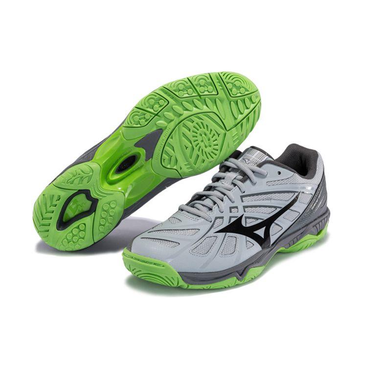 Mizuno Hurricane Durable Breathable Low-Top Training Shoes Unisex Sneakers Gray Black V1GA174037