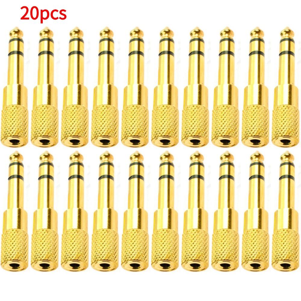 6.5mm Female to 3.5mm Male Jack 3.5 Female to 6.35mm Male Plug Mono Audio Microphone Adapter Converter Aux Cable for Stereo AUX