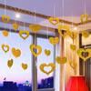 1 Set Nice-looking Balloon Glitter Pendant Easy Use Plastic Heart Shape DIY Balloon Sequin Ornament for Wedding