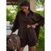 Western Style Summer New Casual Loose Long sleeve Shirts Shorts Set Loose Shirt + Shorts Set