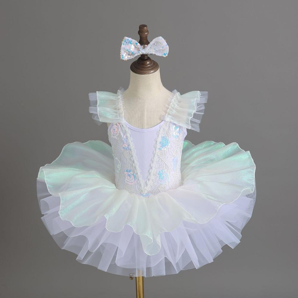 Sequin Ballet Tutu Dance Skirts Modern Performance Clothes Fashion Dance Costume  Kids Girls