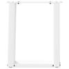 Vidaxl Coffee Table Legs, 2 Pcs, White, 28X(42-43) Cm, Steel