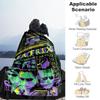 1pc The Matrix Neon Poster Cartoon Blanket,Portable Throw for Travel & Camping, All Season Cozy Blanket,Ideal Gift