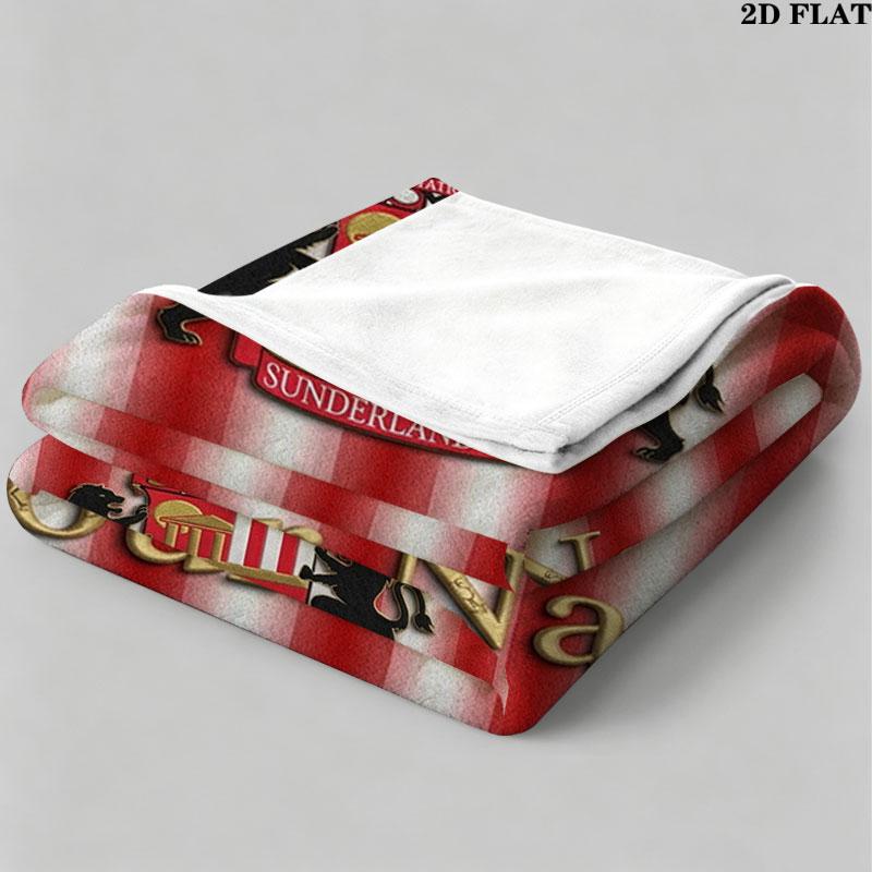 1PC Sunderland A.F Custom Name Patterned Flannel Blanket Suitable For All Seasons for Home Decor Warmth and Comfort Gifts Holiday Present