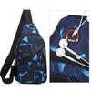 New Men's Chest Bag New Fashion Korean-Style Casual Sports Water-Proof Shoulder Crossbody Bag Cross Body Chest Bag For Male