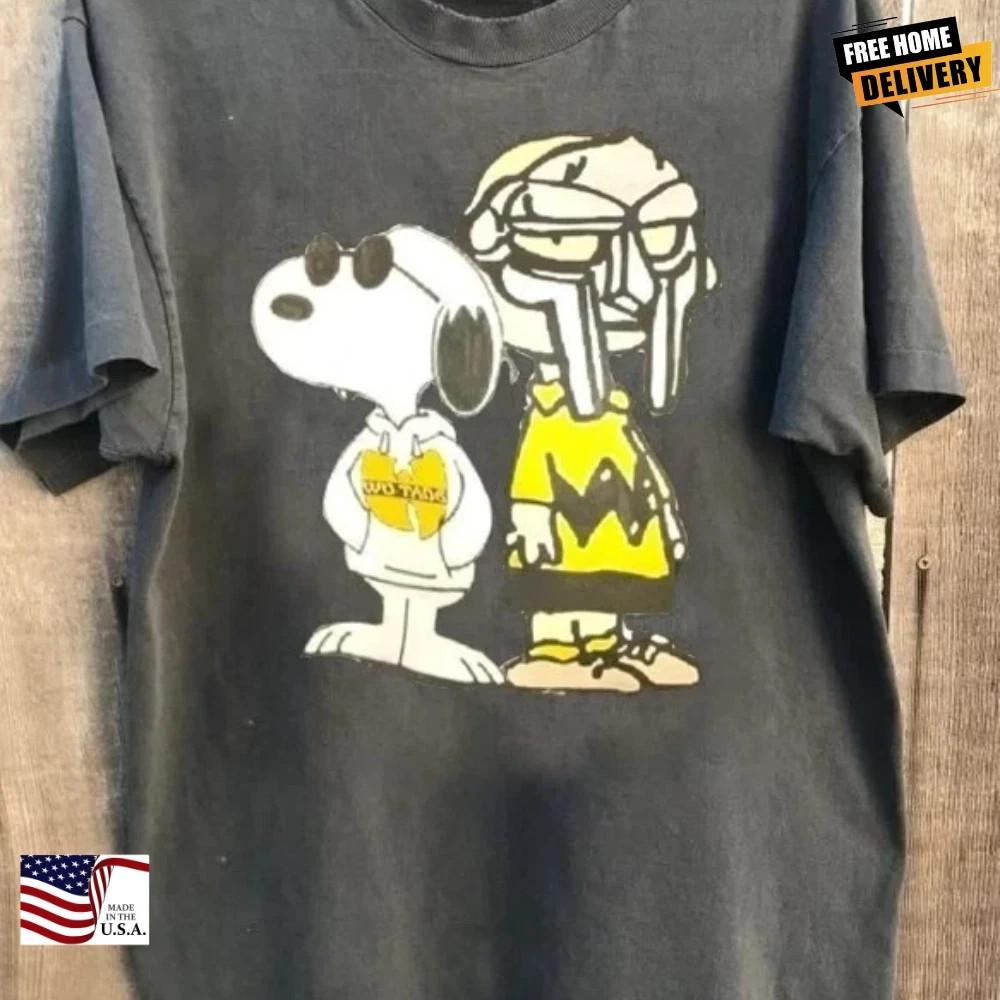 

MF Doom Hip Hop Cartoon Short Sleeve Charcoal Color Tshirt D118 Unisex T-Shirt M