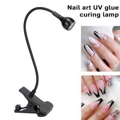 UV vytvrzovací světlo na nehty Mini přenosné USB nabíjení Pevná kovová gelová lampa na nehty s dlouhou životností pro domácí použití v salonu